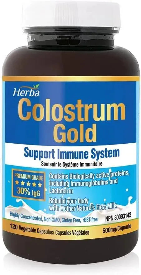 HERBA - Herba Bovine Colostrum 500Mg. 120 Capsulas - The Red Vitamin MX - Suplementos Alimenticios - {{ shop.shopifyCountryName }}