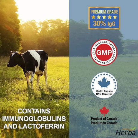 HERBA - Herba Bovine Colostrum 500Mg. 120 Capsulas - The Red Vitamin MX - Suplementos Alimenticios - {{ shop.shopifyCountryName }}