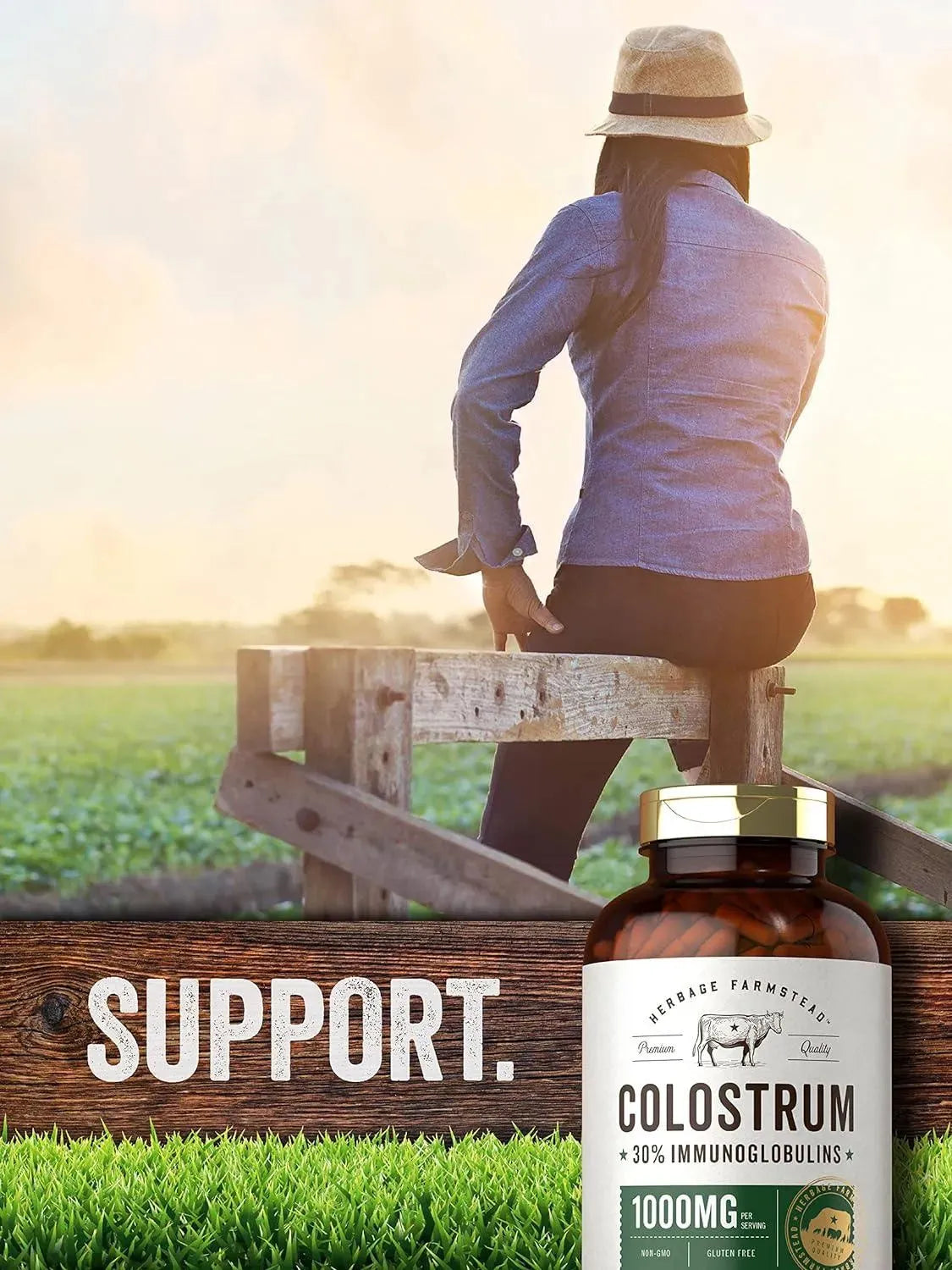 HERBAGE FARMSTEAD - Herbage Famstead Colostrum 1000Mg. 250 Capsulas - The Red Vitamin MX - Suplementos Alimenticios - {{ shop.shopifyCountryName }}