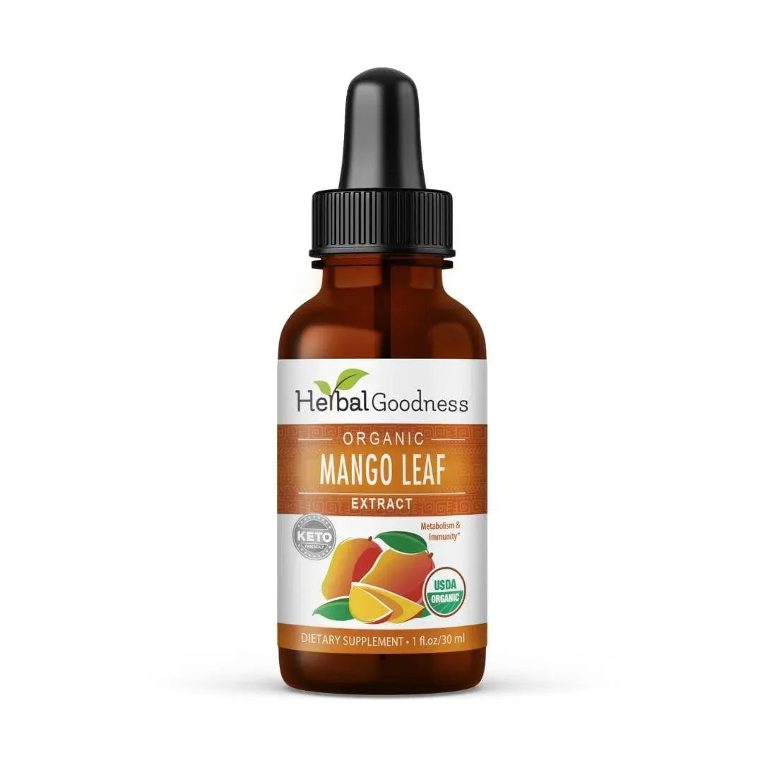 HERBAL GOODNESS - Herbal Goodness Mango Leaf Extract Liquid 1 Fl.Oz. - The Red Vitamin MX - Suplementos Alimenticios - {{ shop.shopifyCountryName }}