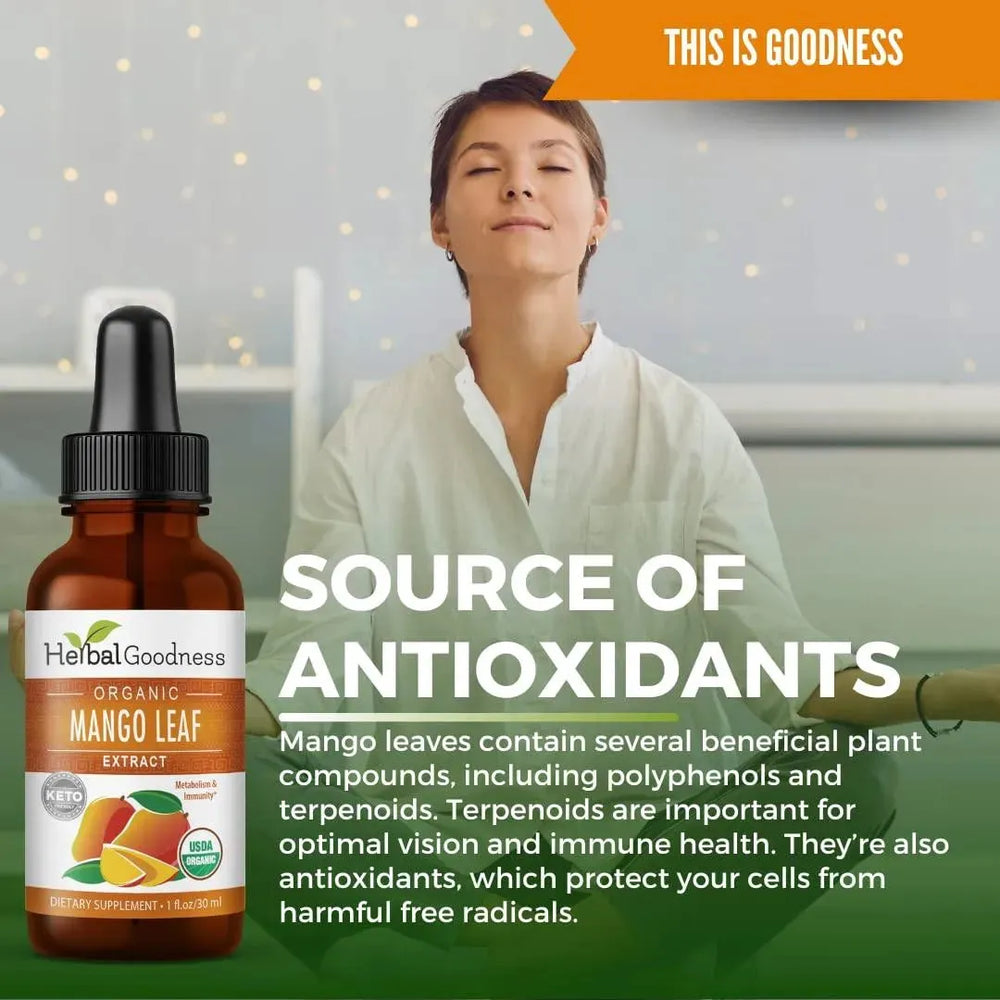 HERBAL GOODNESS - Herbal Goodness Mango Leaf Extract Liquid 1 Fl.Oz. - The Red Vitamin MX - Suplementos Alimenticios - {{ shop.shopifyCountryName }}