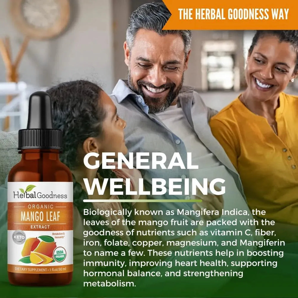 HERBAL GOODNESS - Herbal Goodness Mango Leaf Extract Liquid 1 Fl.Oz. - The Red Vitamin MX - Suplementos Alimenticios - {{ shop.shopifyCountryName }}