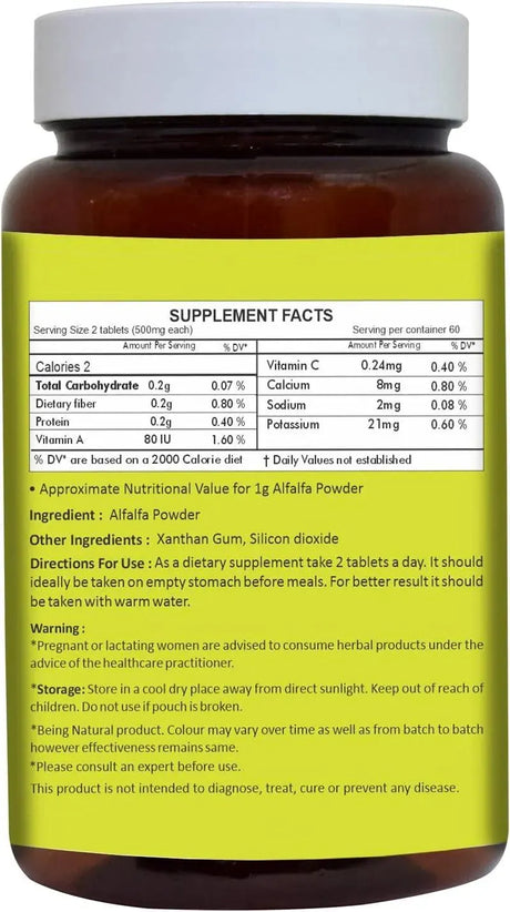 HERBAL HILLS - Herbal Hills Alfalfa 120 Tabletas - The Red Vitamin MX - Suplementos Alimenticios - {{ shop.shopifyCountryName }}