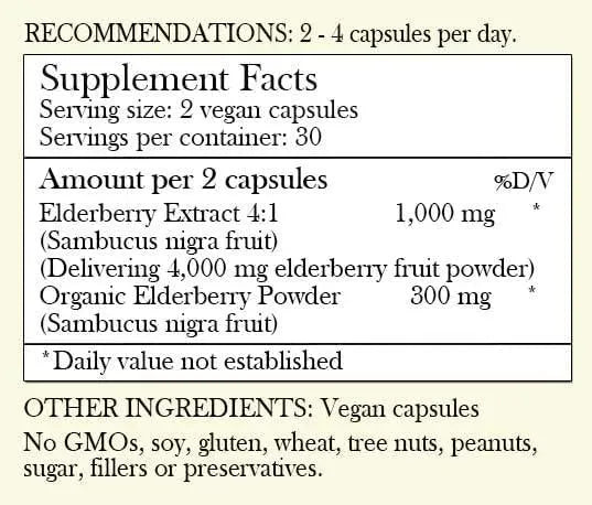 HERBAL ROOTS - Herbal Roots Black Elderberry 60 Capsulas - The Red Vitamin MX - Suplementos Alimenticios - {{ shop.shopifyCountryName }}