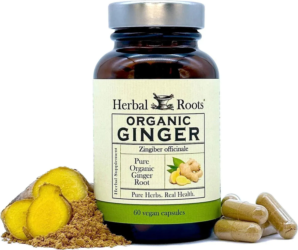 HERBAL ROOTS - Herbal Roots Ginger 1200Mg. 60 Capsulas - The Red Vitamin MX - Suplementos Alimenticios - {{ shop.shopifyCountryName }}
