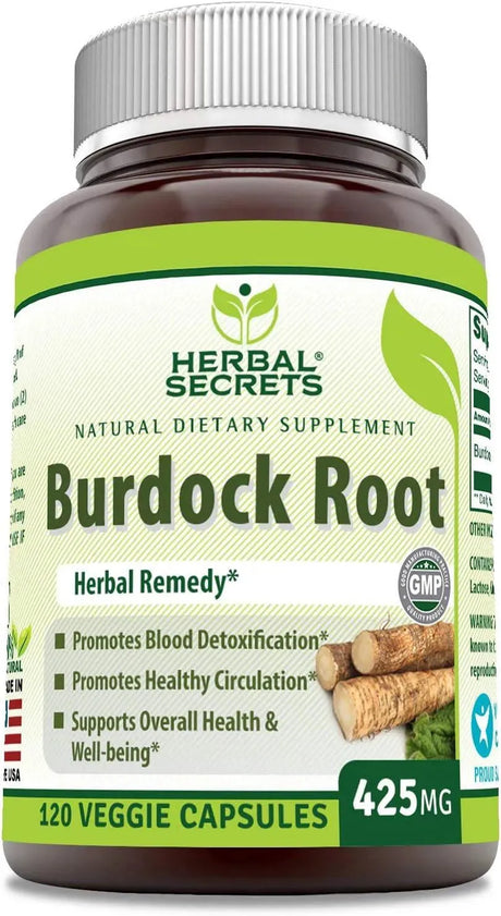 HERBAL SECRETS - Herbal Secrets Burdock Root 425Mg. 120 Capsulas - The Red Vitamin MX - Suplementos Alimenticios - {{ shop.shopifyCountryName }}