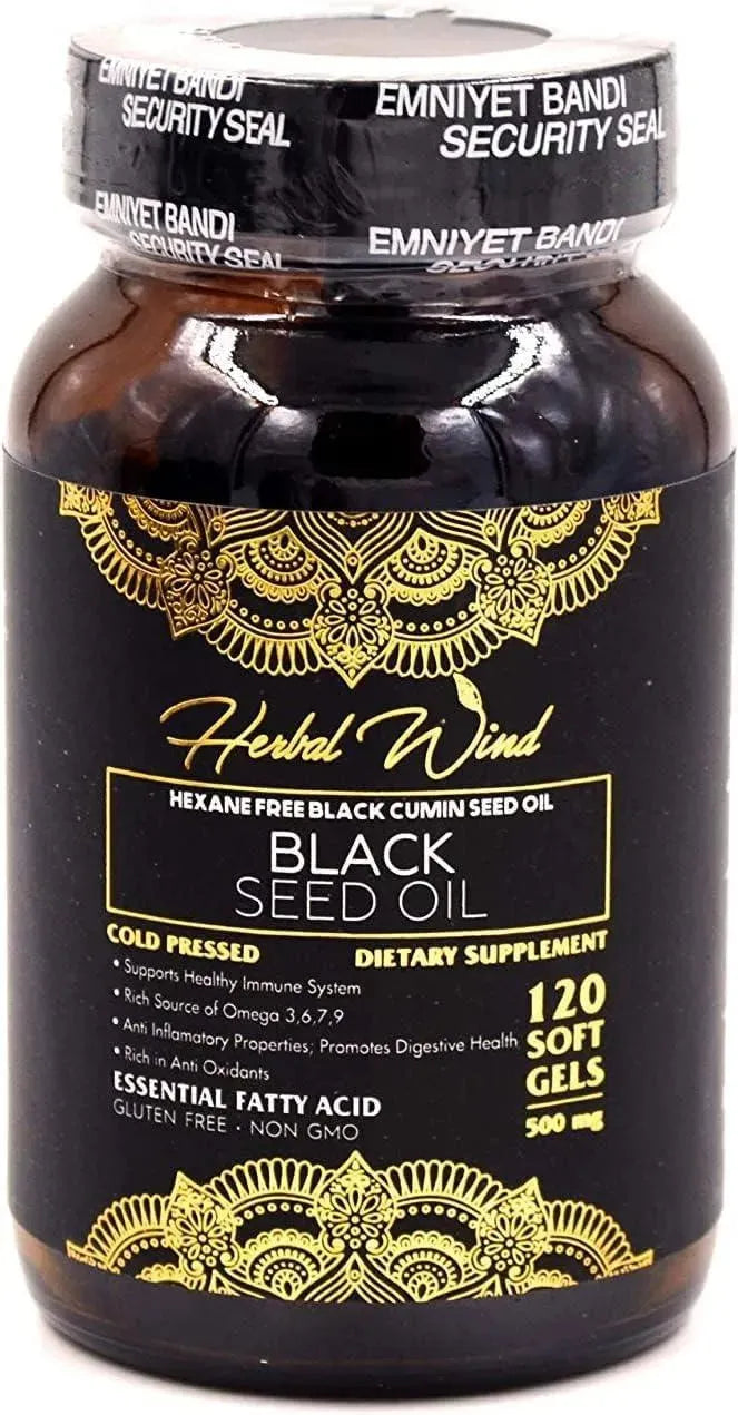 HERBAL WIND - Herbal Wind Black Seed Oil Capsules 500Mg. 120 Capsulas - The Red Vitamin MX - Suplementos Alimenticios - {{ shop.shopifyCountryName }}