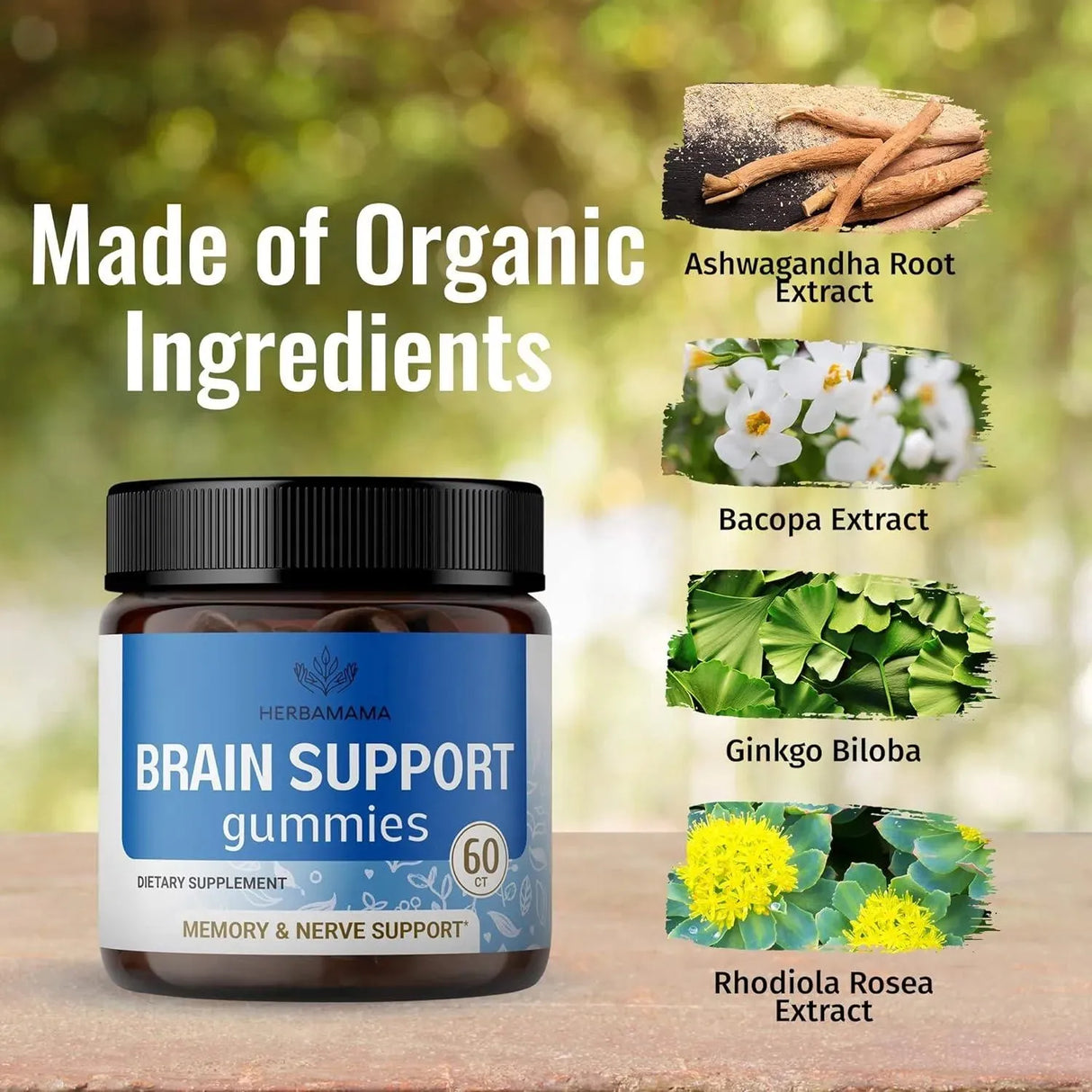 HERBAMAMA - Herbamama Brain Booster Gummies 60 Gomitas - The Red Vitamin MX - Suplementos Alimenticios - {{ shop.shopifyCountryName }}