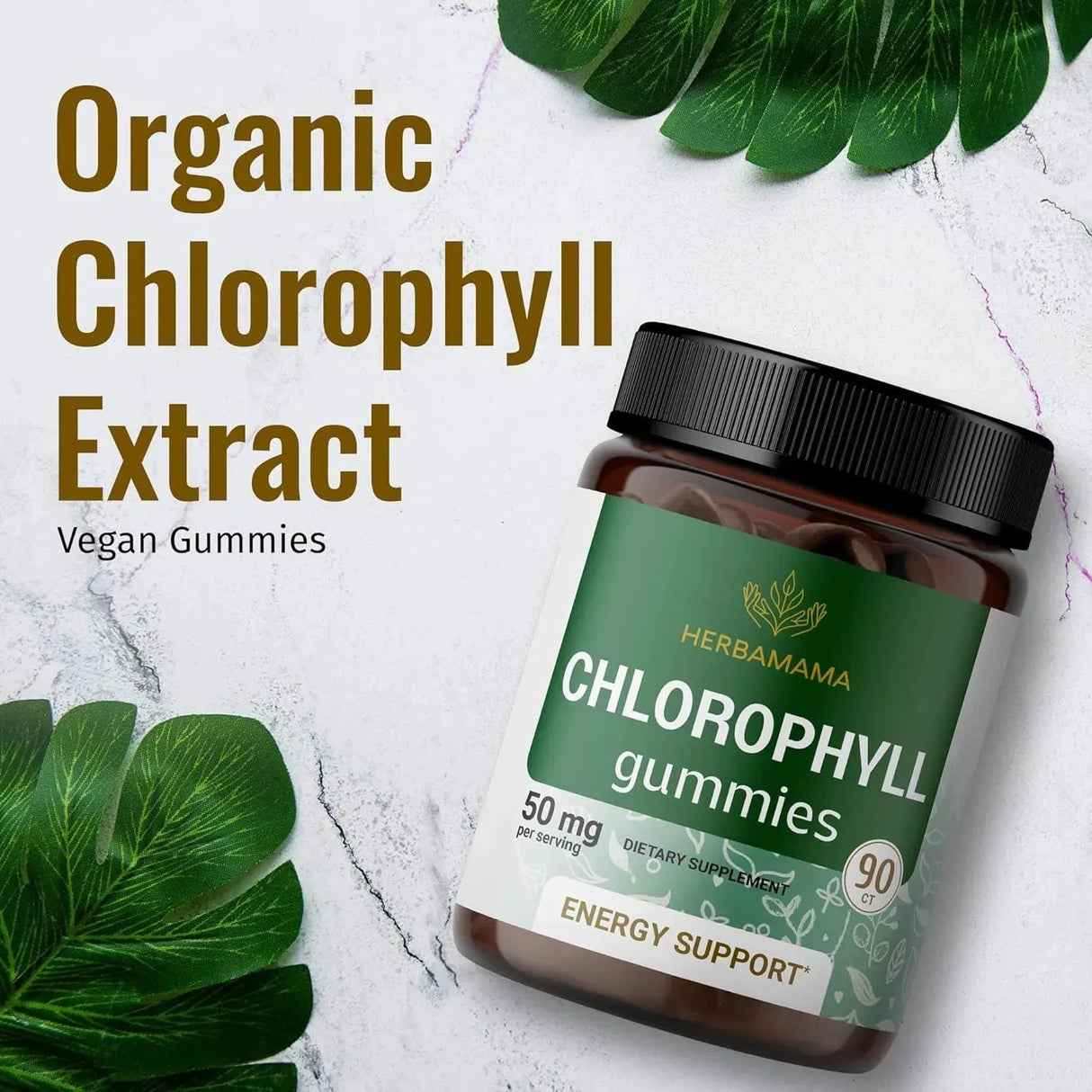 HERBAMAMA - Herbamama Chlorophyll Gummies 50Mg. 90 Gomitas - The Red Vitamin MX - Suplementos Alimenticios - {{ shop.shopifyCountryName }}