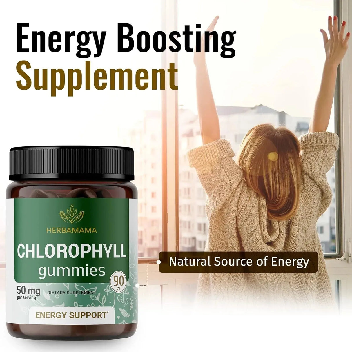 HERBAMAMA - Herbamama Chlorophyll Gummies 50Mg. 90 Gomitas - The Red Vitamin MX - Suplementos Alimenticios - {{ shop.shopifyCountryName }}