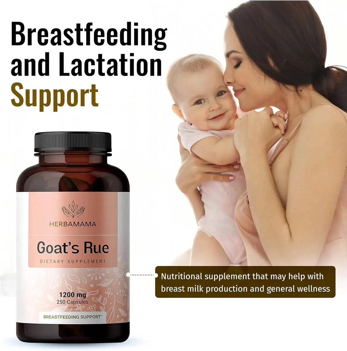 HERBAMAMA - Herbamama Goat's Rue 1200Mg. 250 Capsulas - The Red Vitamin MX - Suplementos Alimenticios - {{ shop.shopifyCountryName }}
