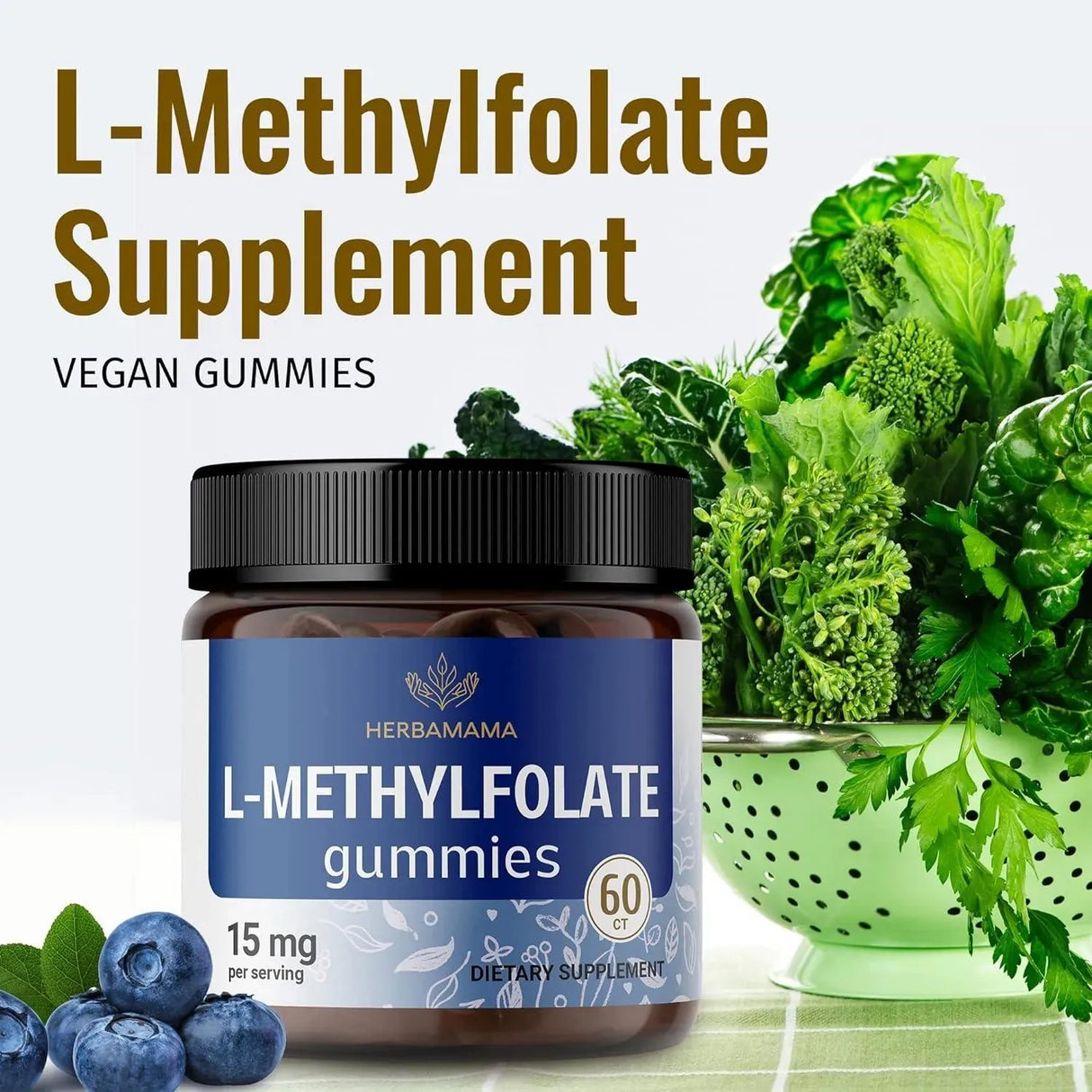 HERBAMAMA - HERBAMAMA L Methylfolate 15Mg. Gummies 60 Gomitas - The Red Vitamin MX - Suplementos Alimenticios - {{ shop.shopifyCountryName }}