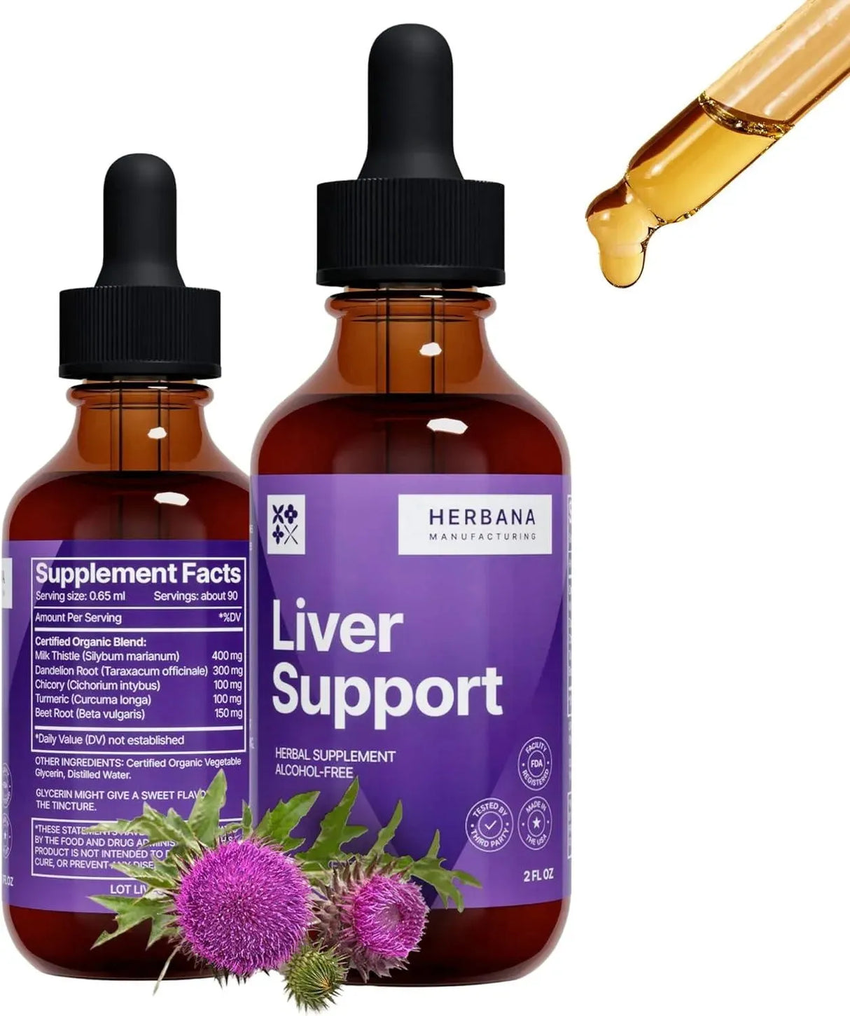 HERBANA - Herbana Liver Support Liquid Drops 2 Fl.Oz. - The Red Vitamin MX - Suplementos Alimenticios - {{ shop.shopifyCountryName }}
