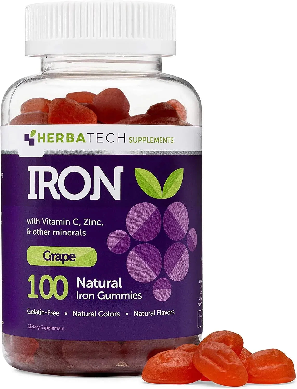HERBATECH - Herbatech Iron Gummies 100 Gomitas - The Red Vitamin MX - Suplementos Alimenticios - {{ shop.shopifyCountryName }}