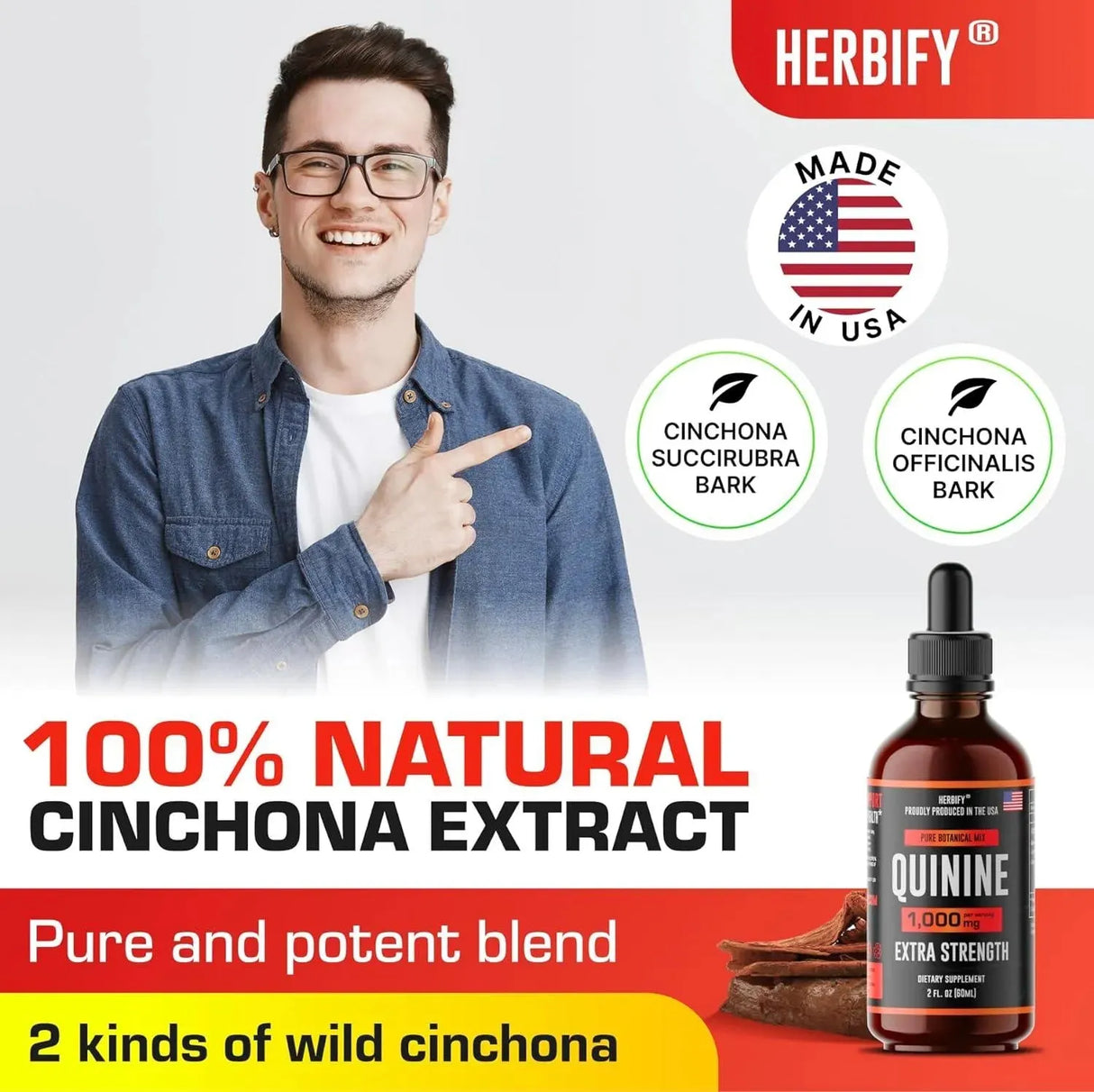 HERBIFY - Herbify Quinine Tincture 60Ml. - The Red Vitamin MX - Suplementos Alimenticios - {{ shop.shopifyCountryName }}