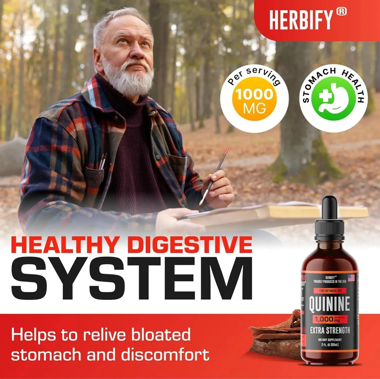 HERBIFY - Herbify Quinine Tincture 60Ml. - The Red Vitamin MX - Suplementos Alimenticios - {{ shop.shopifyCountryName }}