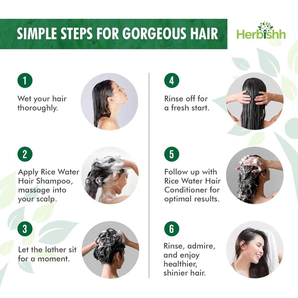 HERBISHH - Herbishh Rice Water Hair Growth Shampoo 400Ml. - The Red Vitamin MX - Shampoo Para Cabello - {{ shop.shopifyCountryName }}