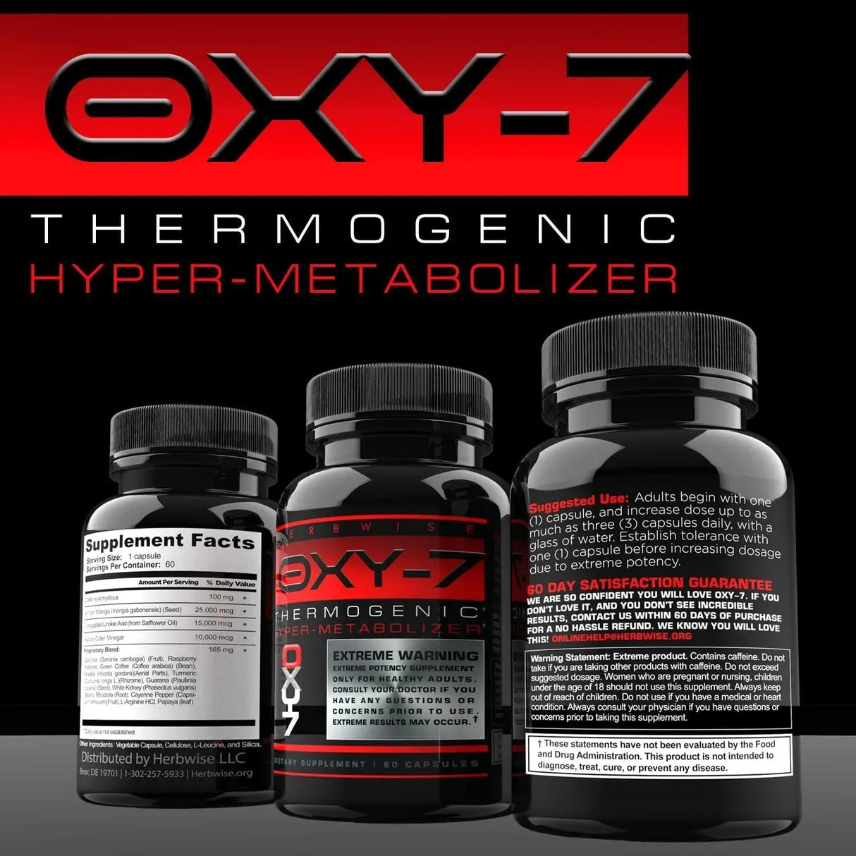 HERBWISE - Herbwise Oxy-7 Thermogenic Fat Burner 60 Capsulas - The Red Vitamin MX - Suplementos Alimenticios - {{ shop.shopifyCountryName }}
