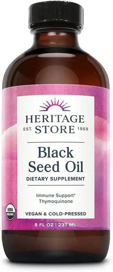 HERITAGE STORE - Heritage Store Black Seed Oil 237Ml. - The Red Vitamin MX - Suplementos Alimenticios - {{ shop.shopifyCountryName }}