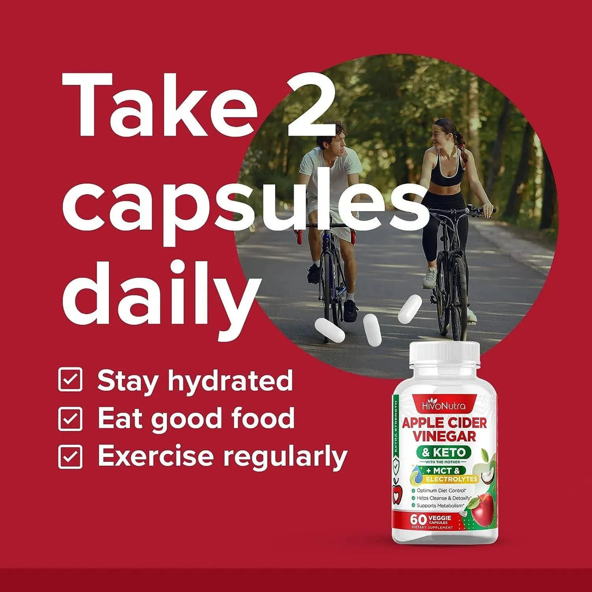 HIVONUTRA - HivoNutra 4X Strength Apple Cider Vinegar 60 Capsulas - The Red Vitamin MX - Suplementos Alimenticios - {{ shop.shopifyCountryName }}