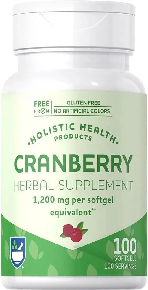 HOLISTIC HEALTH - Holistic Health Cranberry 1200Mg. 100 Capsulas Blandas - The Red Vitamin MX - Suplementos Alimenticios - {{ shop.shopifyCountryName }}