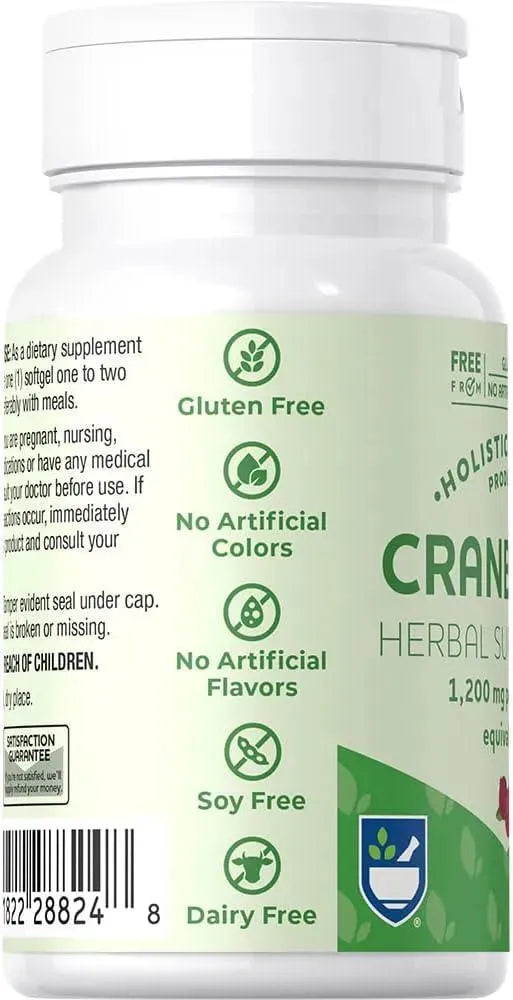 HOLISTIC HEALTH - Holistic Health Cranberry 1200Mg. 100 Capsulas Blandas - The Red Vitamin MX - Suplementos Alimenticios - {{ shop.shopifyCountryName }}