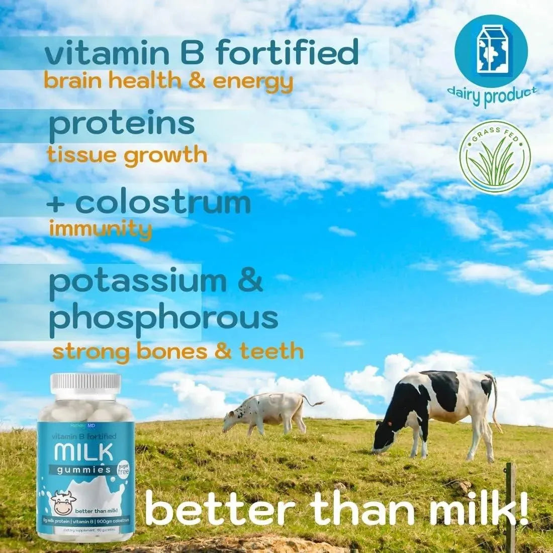 HOLISTIC MD - Holistic MD Colostrum Supplement with Vitamin B 60 Gomitas - The Red Vitamin MX - Suplementos Alimenticios - {{ shop.shopifyCountryName }}