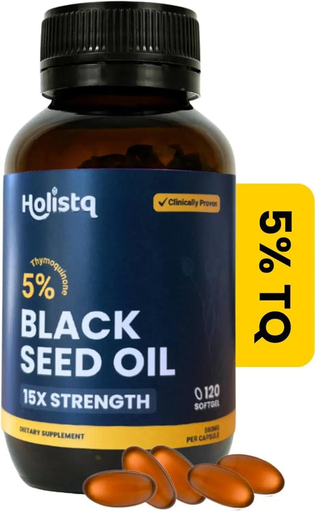 HOLISTQ - HOLISTQ Black Cumin Seed Oil 120 Capsulas - The Red Vitamin MX - Suplementos Alimenticios - {{ shop.shopifyCountryName }}