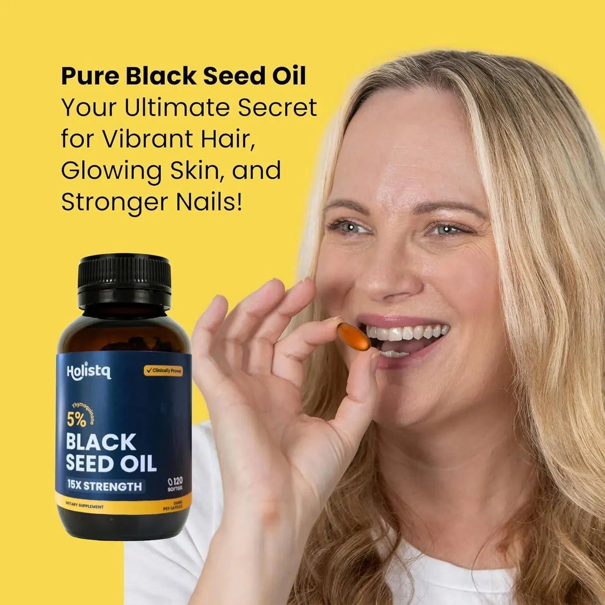 HOLISTQ - HOLISTQ Black Cumin Seed Oil 120 Capsulas - The Red Vitamin MX - Suplementos Alimenticios - {{ shop.shopifyCountryName }}