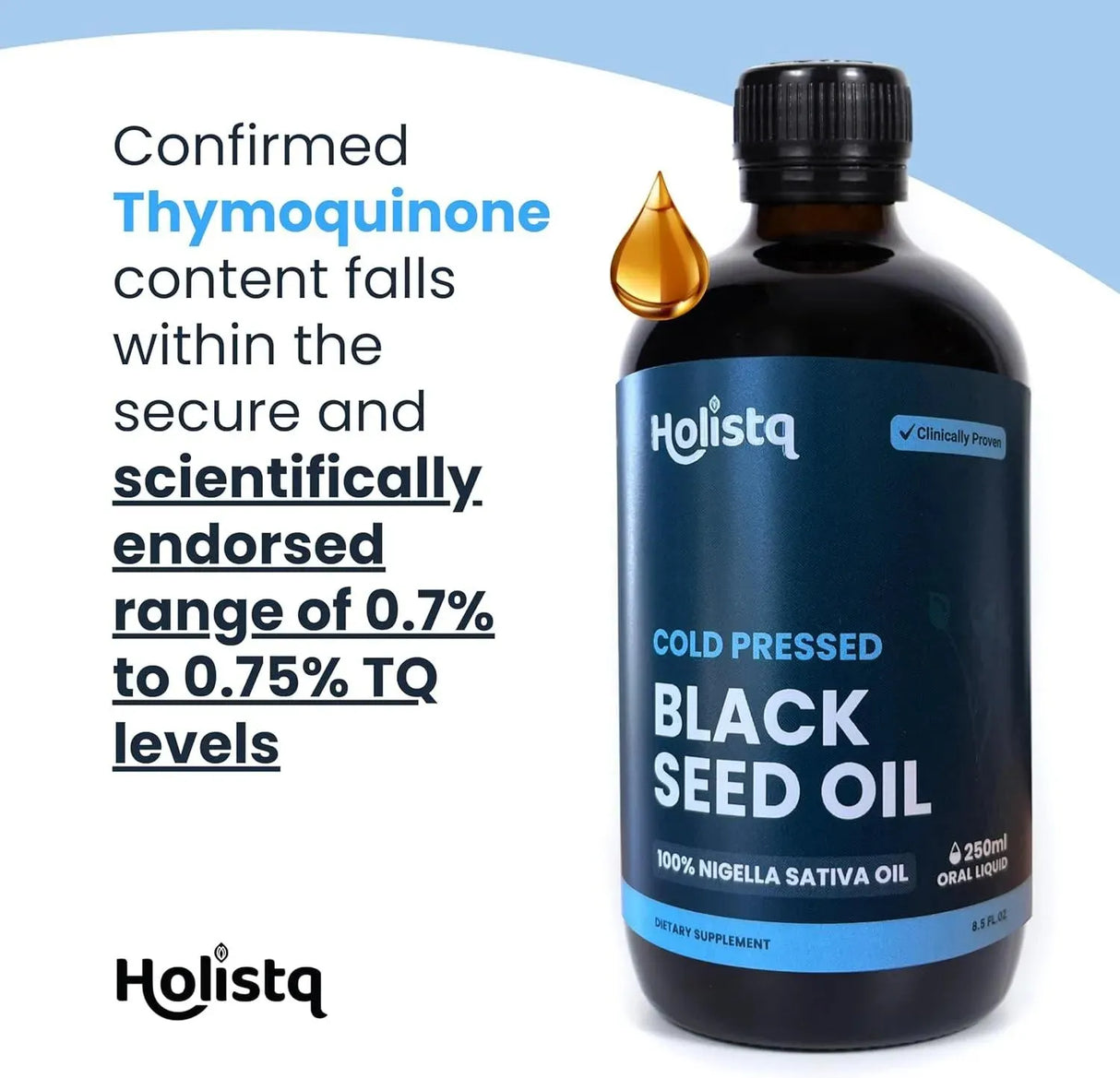 HOLISTQ - HOLISTQ Black Cumin Seed Oil 250Ml. - The Red Vitamin MX - Suplementos Alimenticios - {{ shop.shopifyCountryName }}