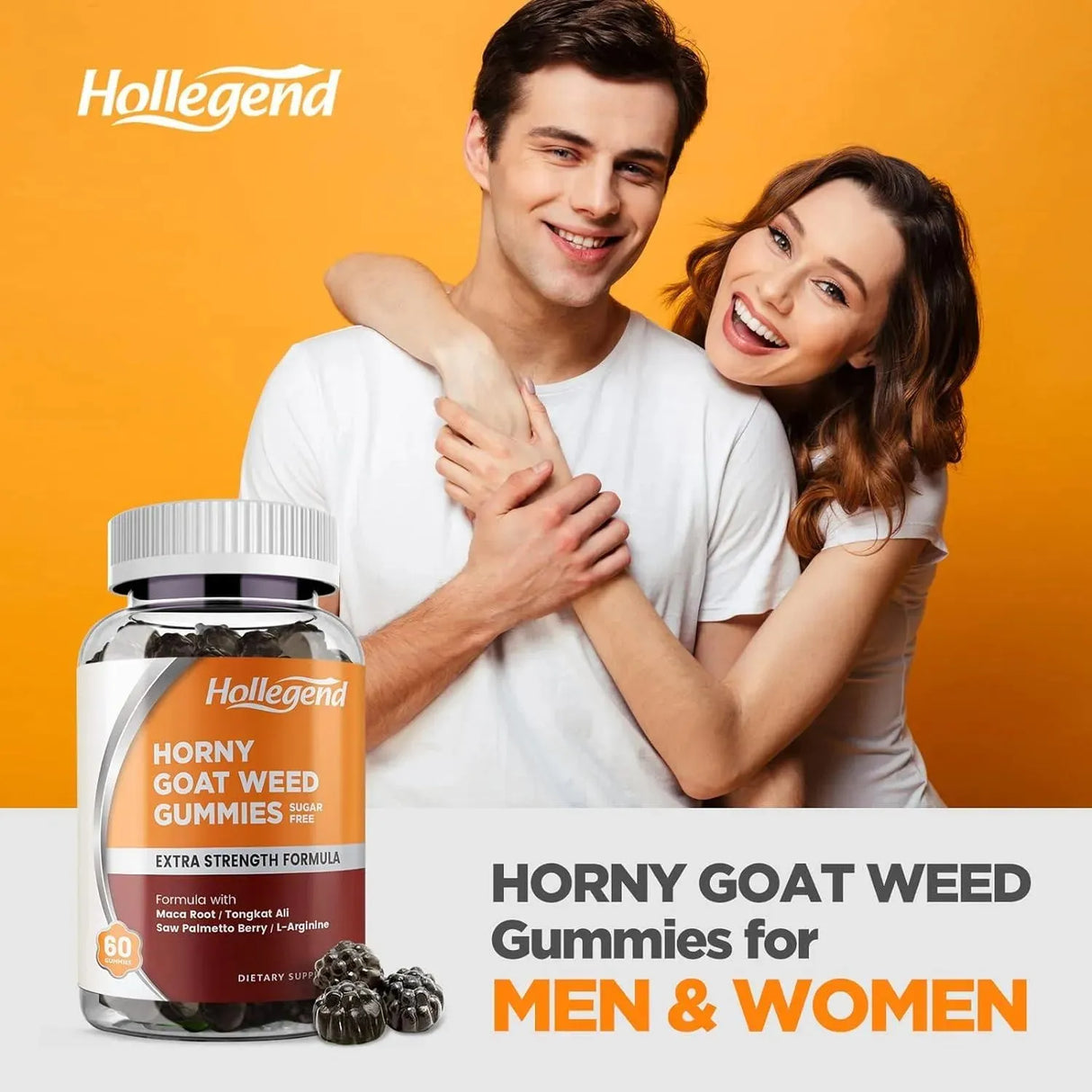 HOLLEGEND - Hollegend Goat Weed Gummies Sugar Free 60 Gomitas - The Red Vitamin MX - Suplementos Alimenticios - {{ shop.shopifyCountryName }}
