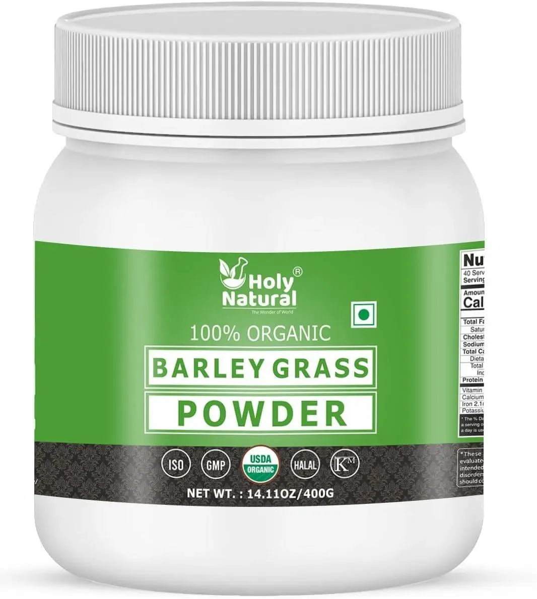 HOLY NATURAL - Holy Natural Organic Barley Grass Powder 400Gr. - The Red Vitamin MX - Suplementos Alimenticios - {{ shop.shopifyCountryName }}
