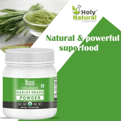 HOLY NATURAL - Holy Natural Organic Barley Grass Powder 400Gr. - The Red Vitamin MX - Suplementos Alimenticios - {{ shop.shopifyCountryName }}