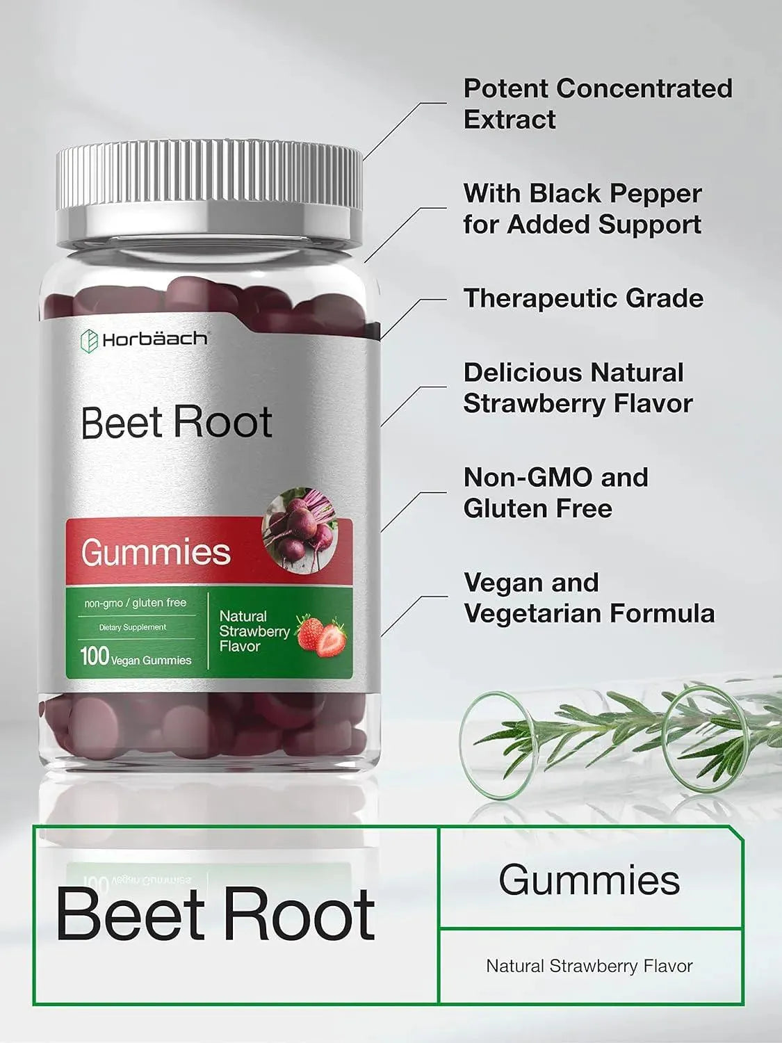 HORBAACH - Horbaach Beet Root Gummies 6000Mg. 100 Gomitas - The Red Vitamin MX - Suplementos Alimenticios - {{ shop.shopifyCountryName }}