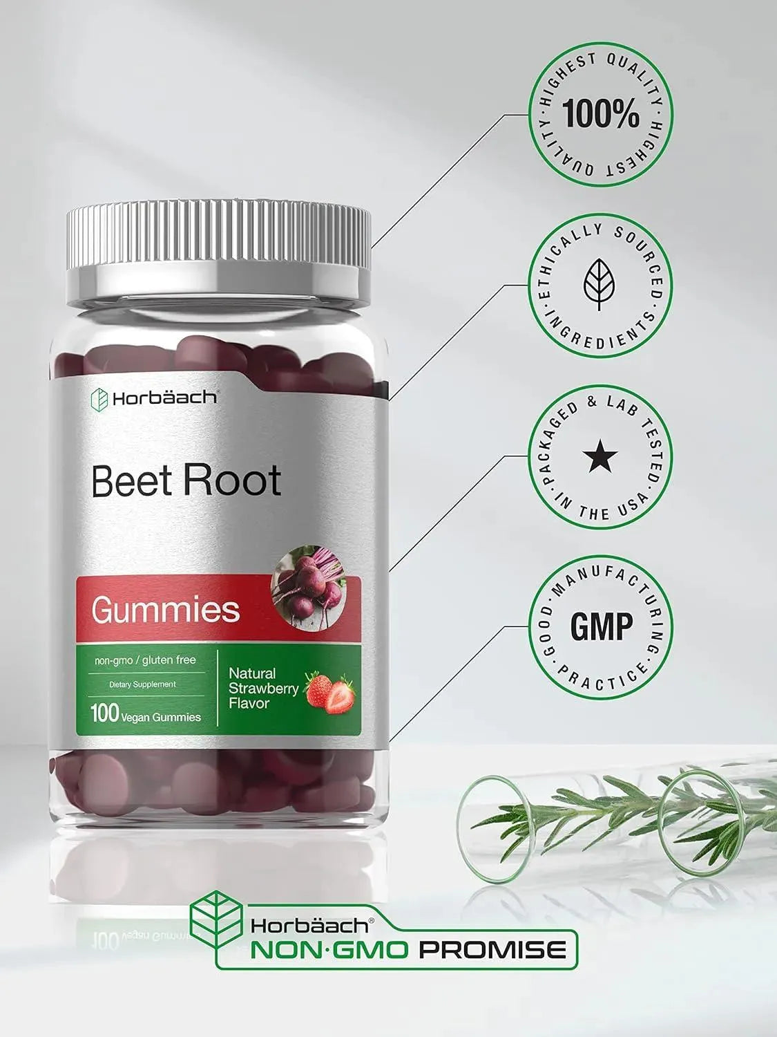 HORBAACH - Horbaach Beet Root Gummies 6000Mg. 100 Gomitas - The Red Vitamin MX - Suplementos Alimenticios - {{ shop.shopifyCountryName }}