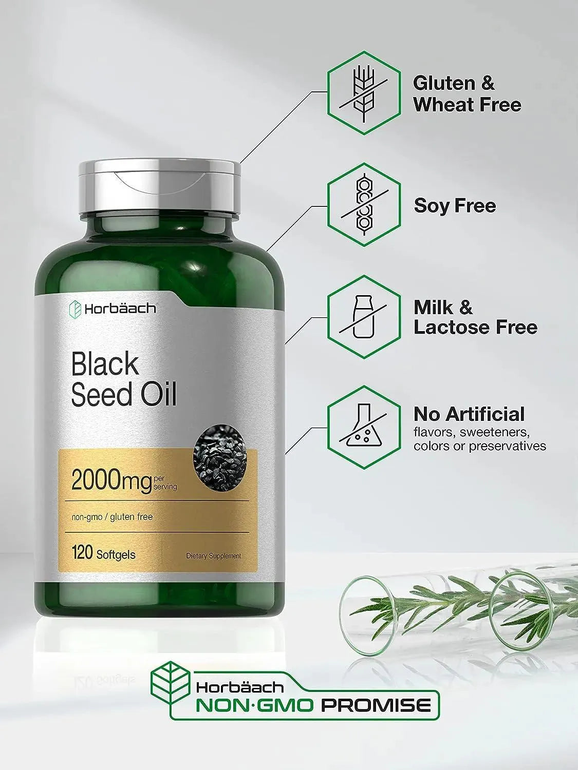 HORBAACH - Horbaach Black Seed Oil 2000Mg. 120 Capsulas Blandas - The Red Vitamin MX - Suplementos Alimenticios - {{ shop.shopifyCountryName }}