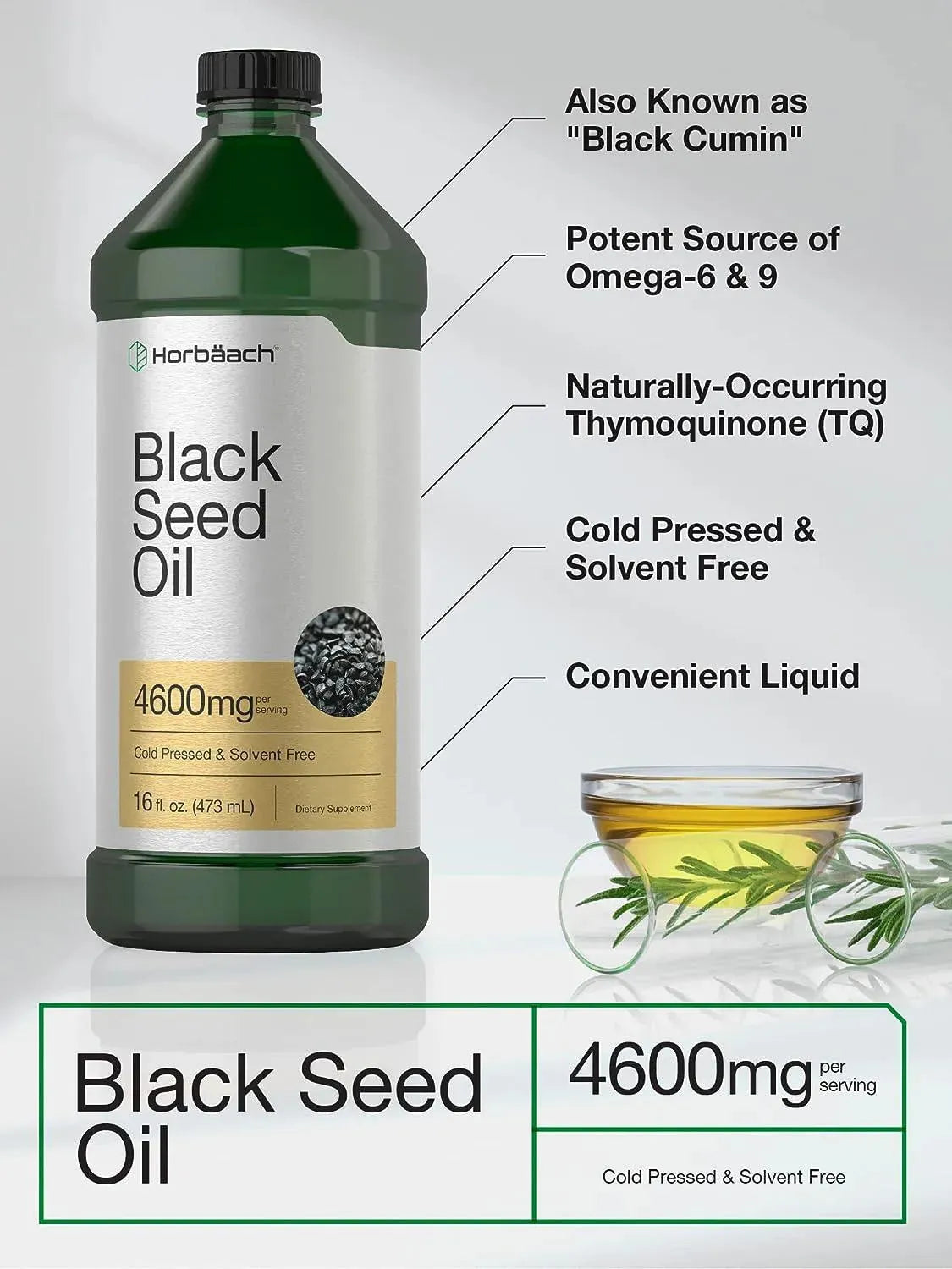 HORBAACH - Horbaach Black Seed Oil 4600Mg. 473Ml. - The Red Vitamin MX - Suplementos Alimenticios - {{ shop.shopifyCountryName }}