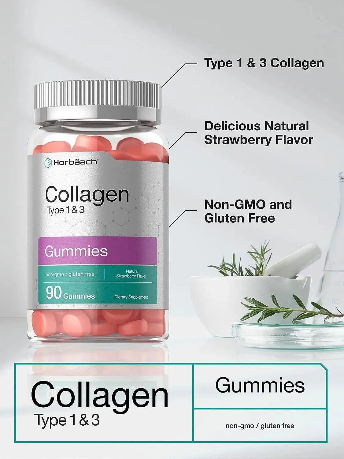 HORBAACH - Horbaach Collagen Gummies 90 Gomitas - The Red Vitamin MX - Suplementos Alimenticios - {{ shop.shopifyCountryName }}