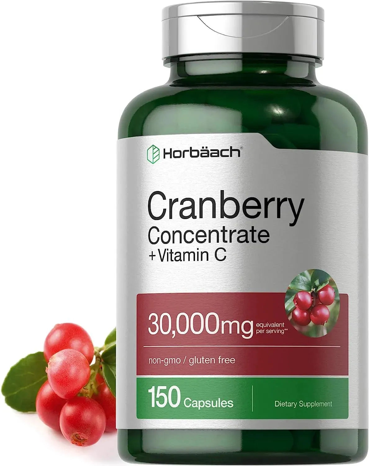 HORBAACH - Horbaach Cranberry Concentrate Extract + Vitamin C 30,000Mg. 150 Capsulas - The Red Vitamin MX - Suplementos Alimenticios - {{ shop.shopifyCountryName }}
