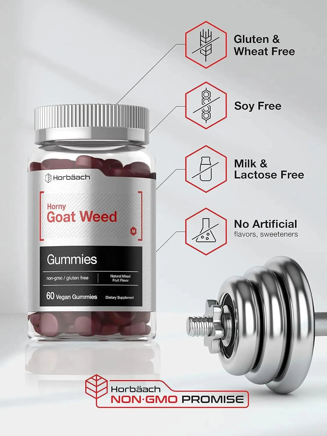 HORBAACH - Horbaach Horny Goat Weed Gummies 60 Gomitas - The Red Vitamin MX - Suplementos Alimenticios - {{ shop.shopifyCountryName }}