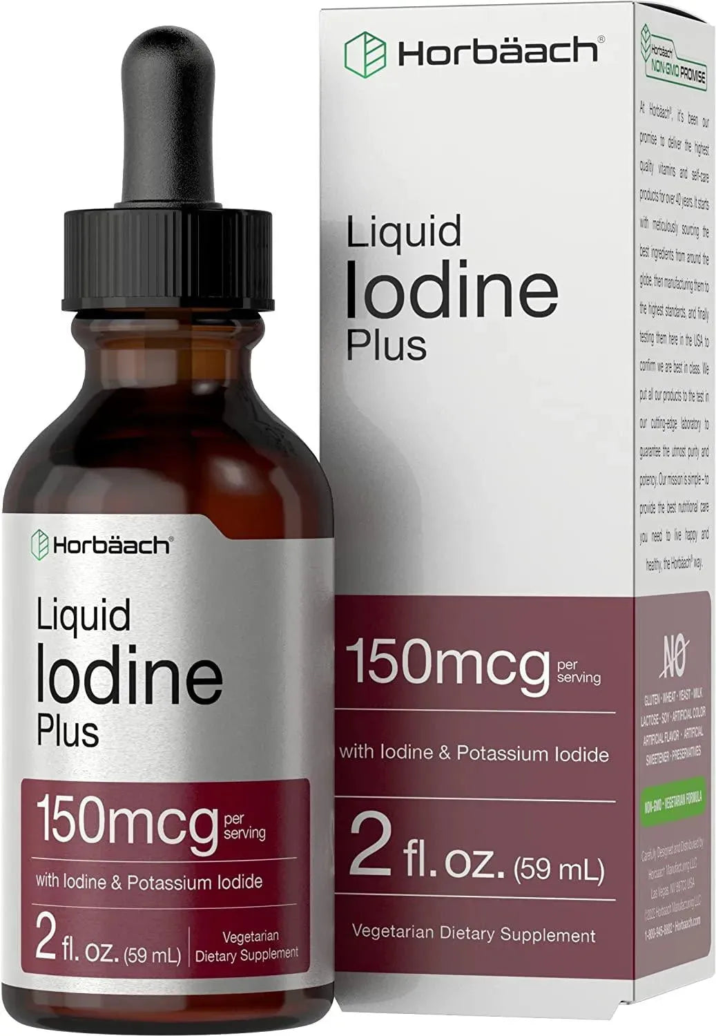 HORBAACH - Horbaach Liquid Iodine Solution Drops 59Ml. - The Red Vitamin MX - Suplementos Alimenticios - {{ shop.shopifyCountryName }}