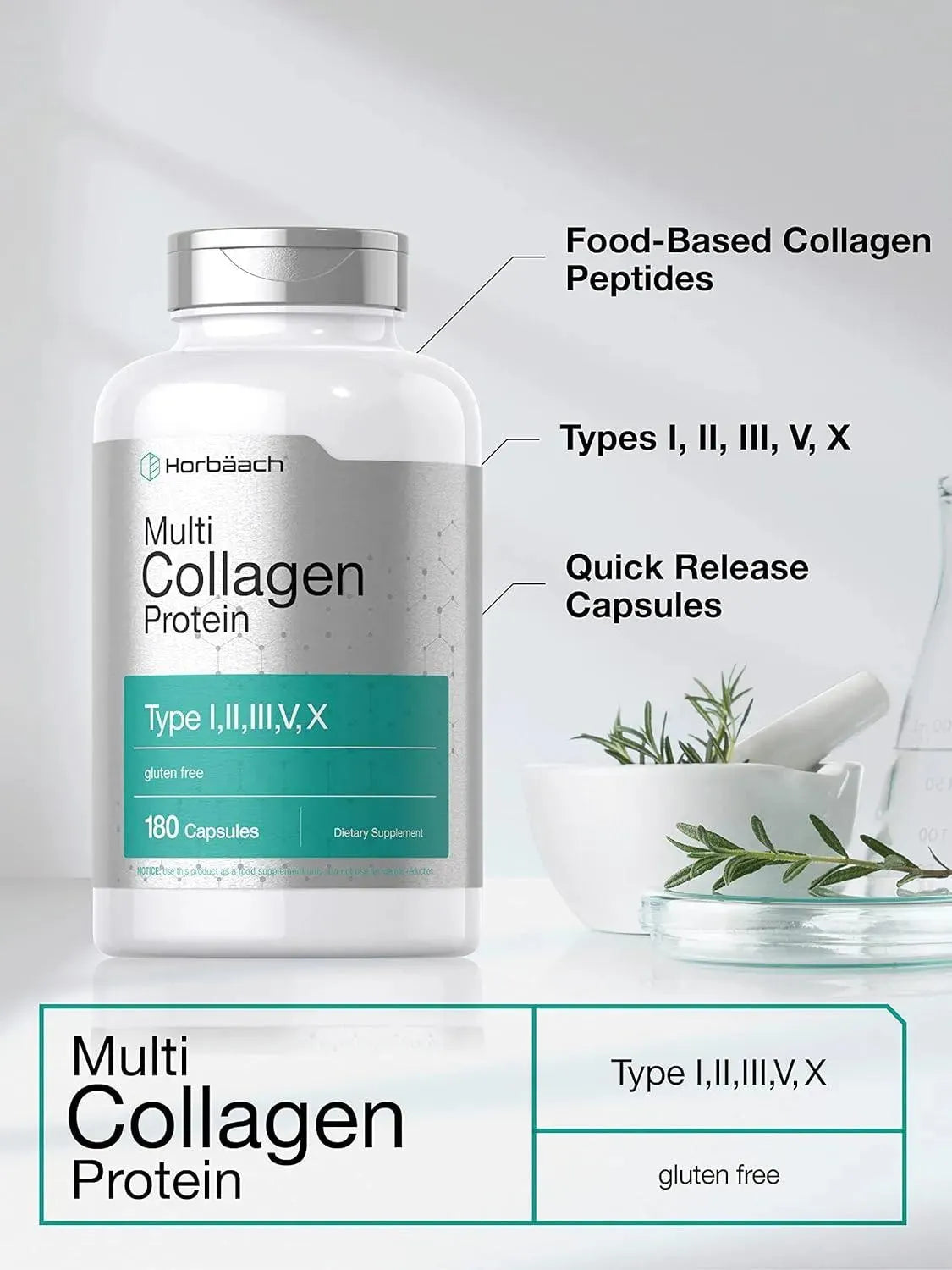 HORBAACH - Horbaach Multi Collagen Protein 180 Capsulas - The Red Vitamin MX - Suplementos Alimenticios - {{ shop.shopifyCountryName }}