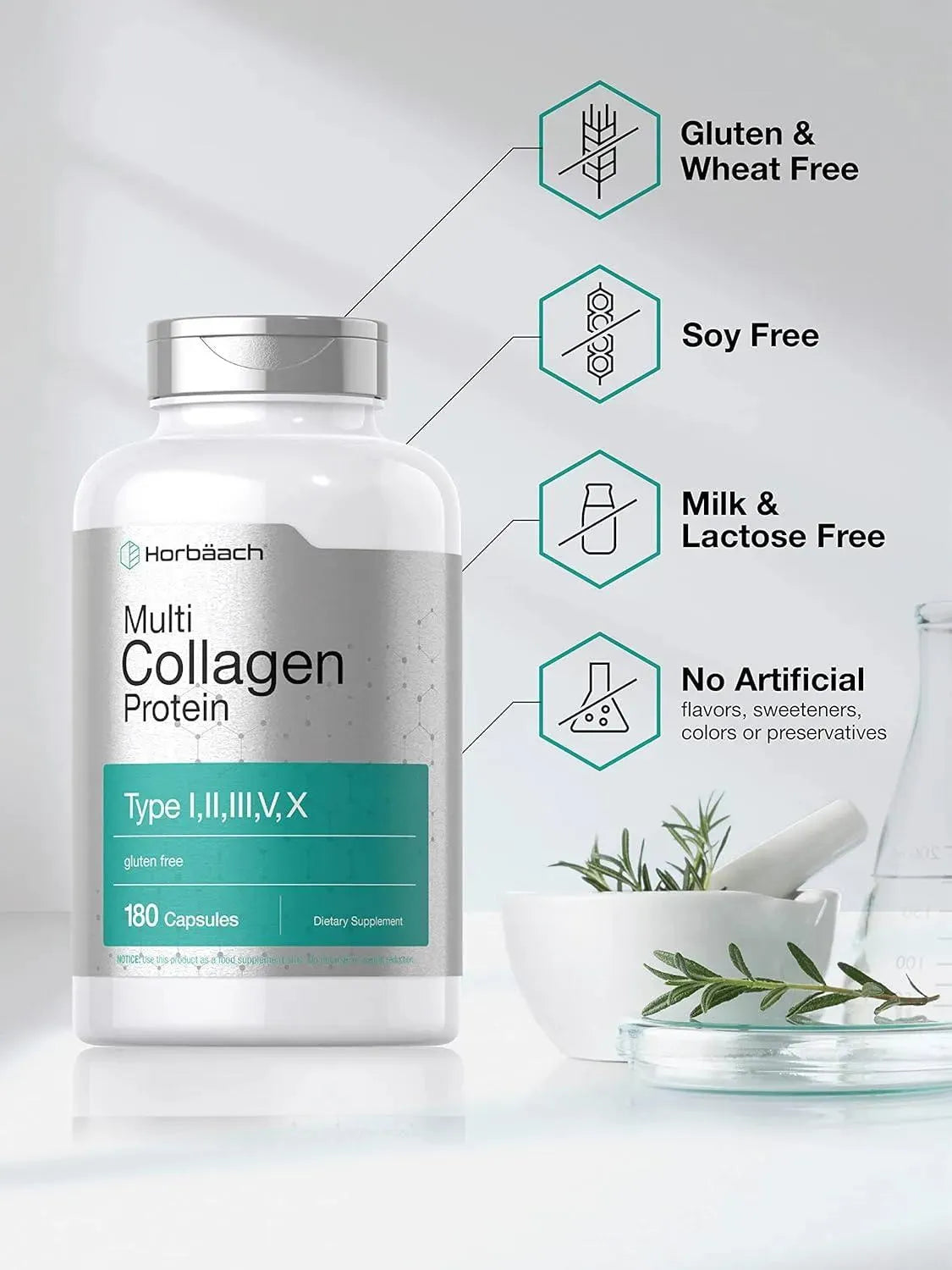 HORBAACH - Horbaach Multi Collagen Protein 180 Capsulas - The Red Vitamin MX - Suplementos Alimenticios - {{ shop.shopifyCountryName }}