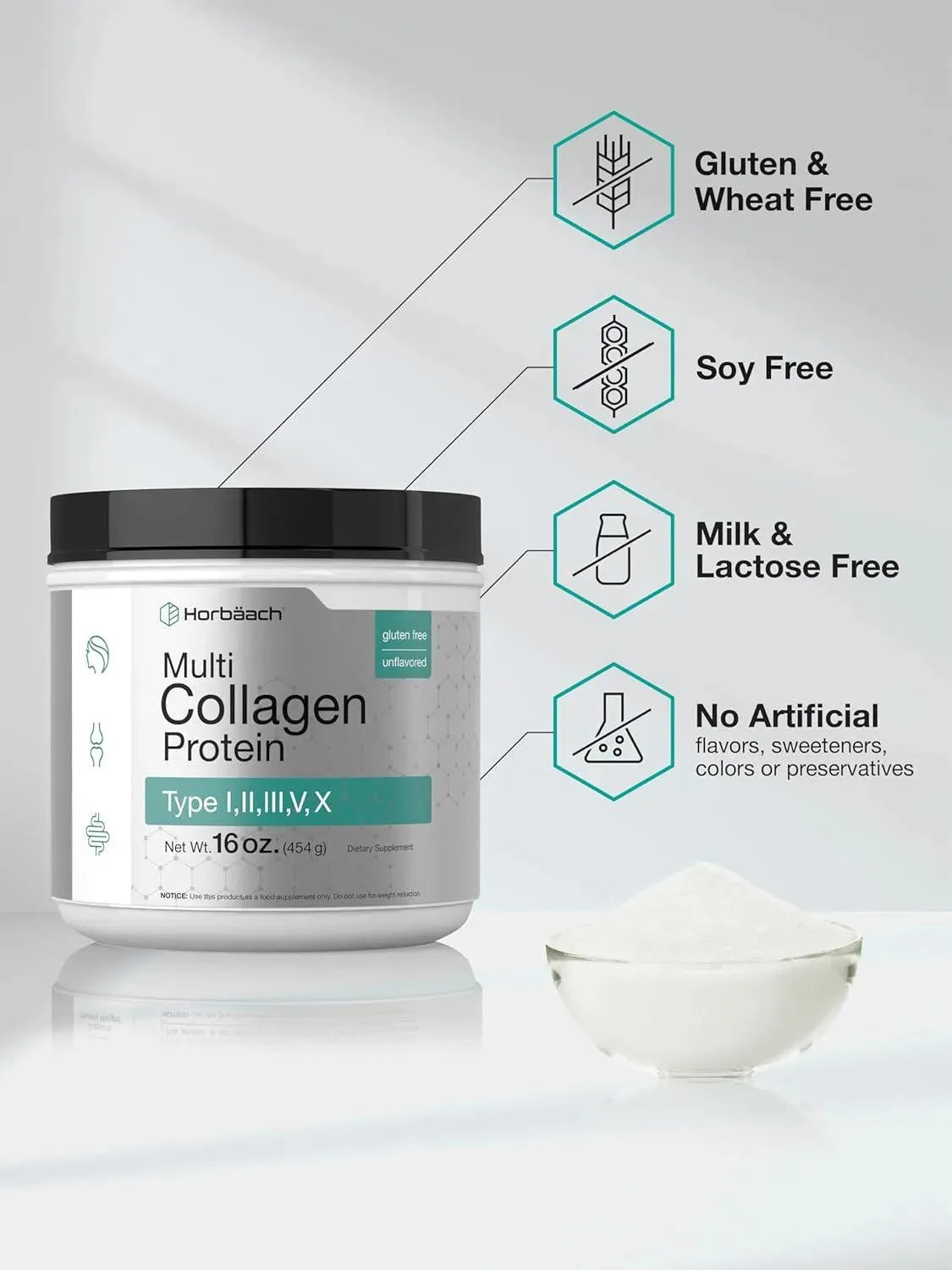 HORBAACH - Horbaach Multi Collagen Protein Powder 454Gr. - The Red Vitamin MX - Suplementos Alimenticios - {{ shop.shopifyCountryName }}