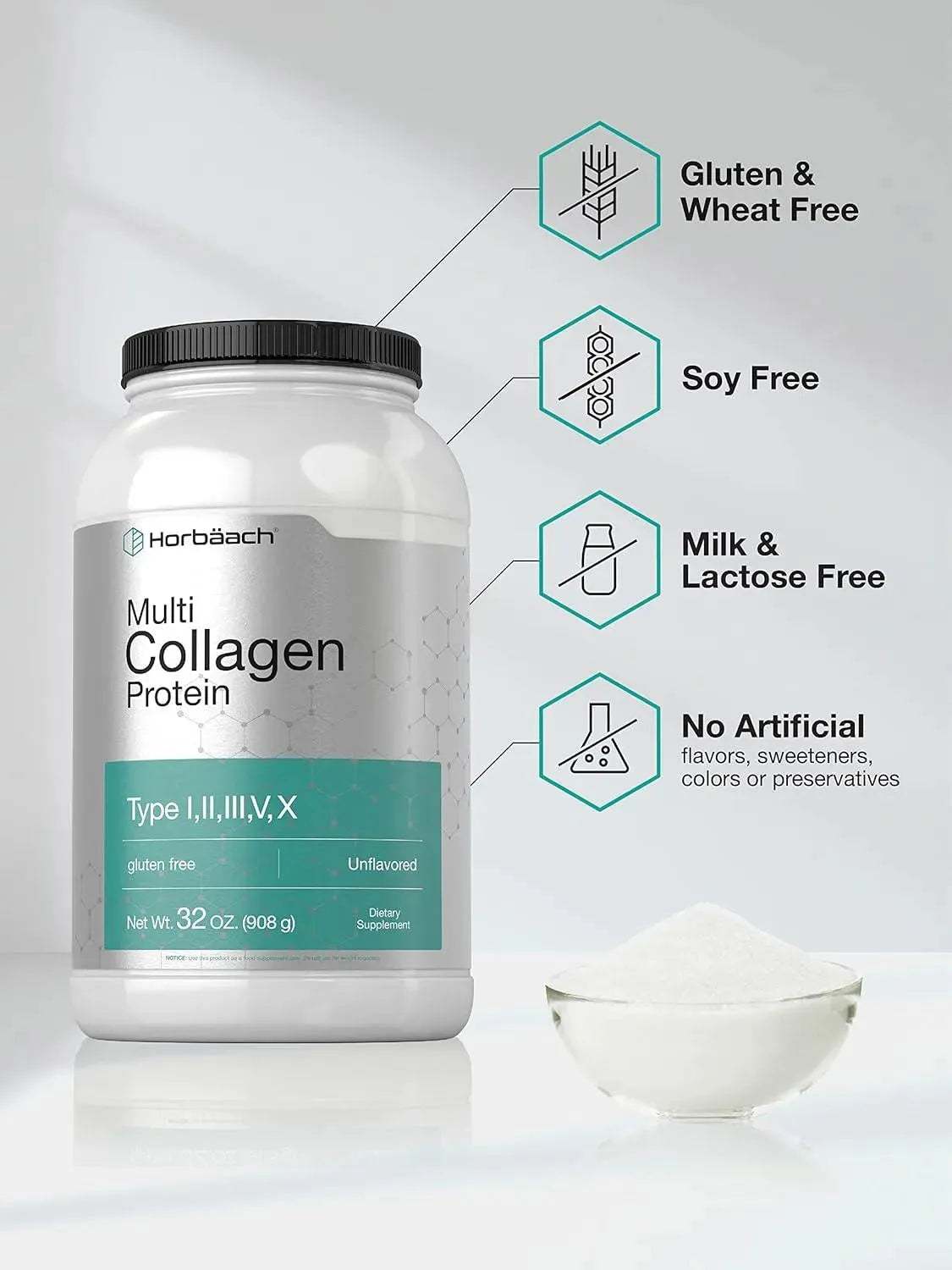 HORBAACH - Horbaach Multi Collagen Protein Powder 908Gr. - The Red Vitamin MX - Suplementos Alimenticios - {{ shop.shopifyCountryName }}