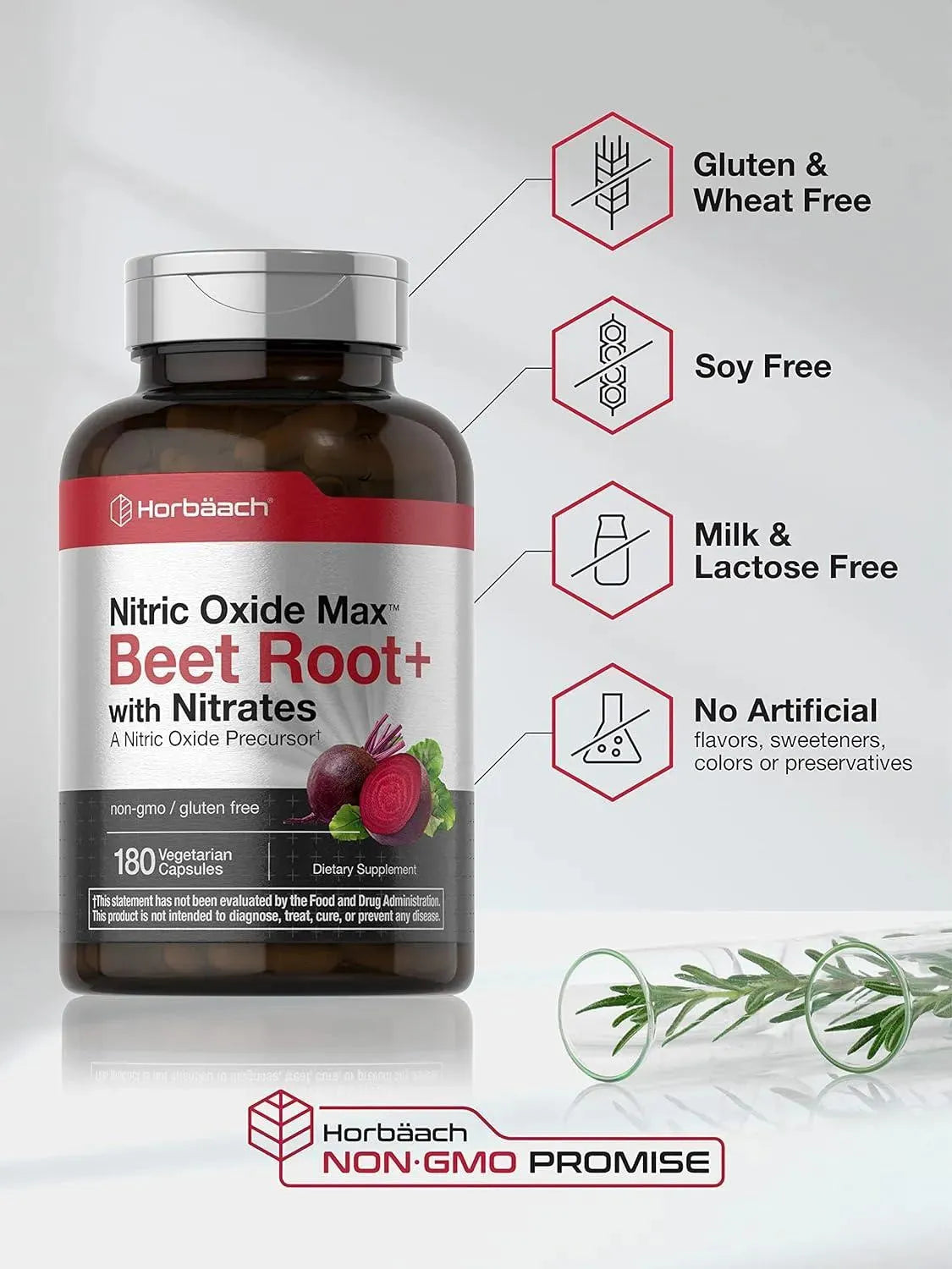 HORBAACH - Horbaach Nitric Oxide Beet Root Capsules with Nitrates 180 Capsulas - The Red Vitamin MX - Suplementos Alimenticios - {{ shop.shopifyCountryName }}
