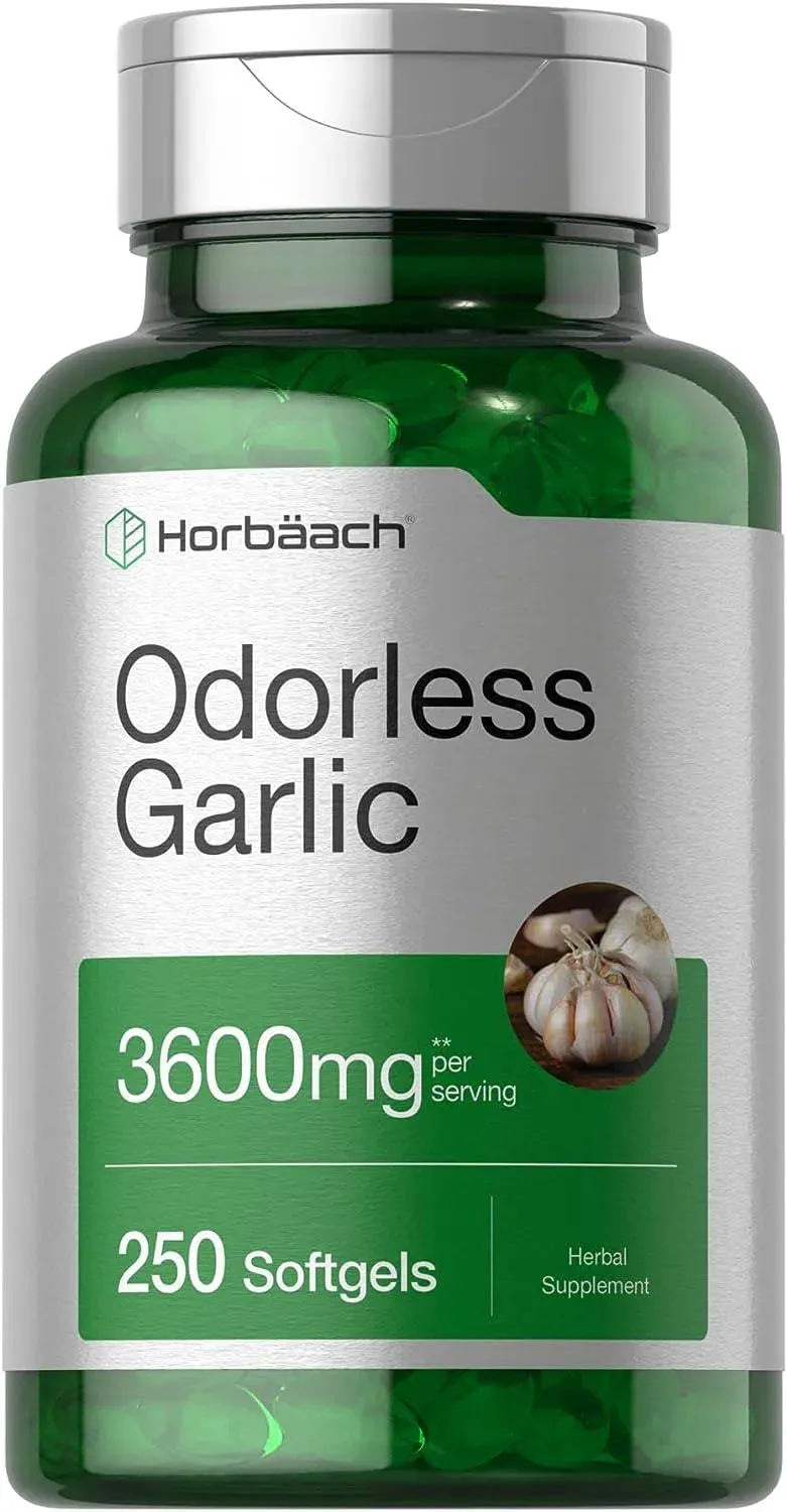 HORBAACH - Horbaach Odorless Garlic Softgels 3600Mg. 250 Capsulas Blandas - The Red Vitamin MX - Suplementos Alimenticios - {{ shop.shopifyCountryName }}