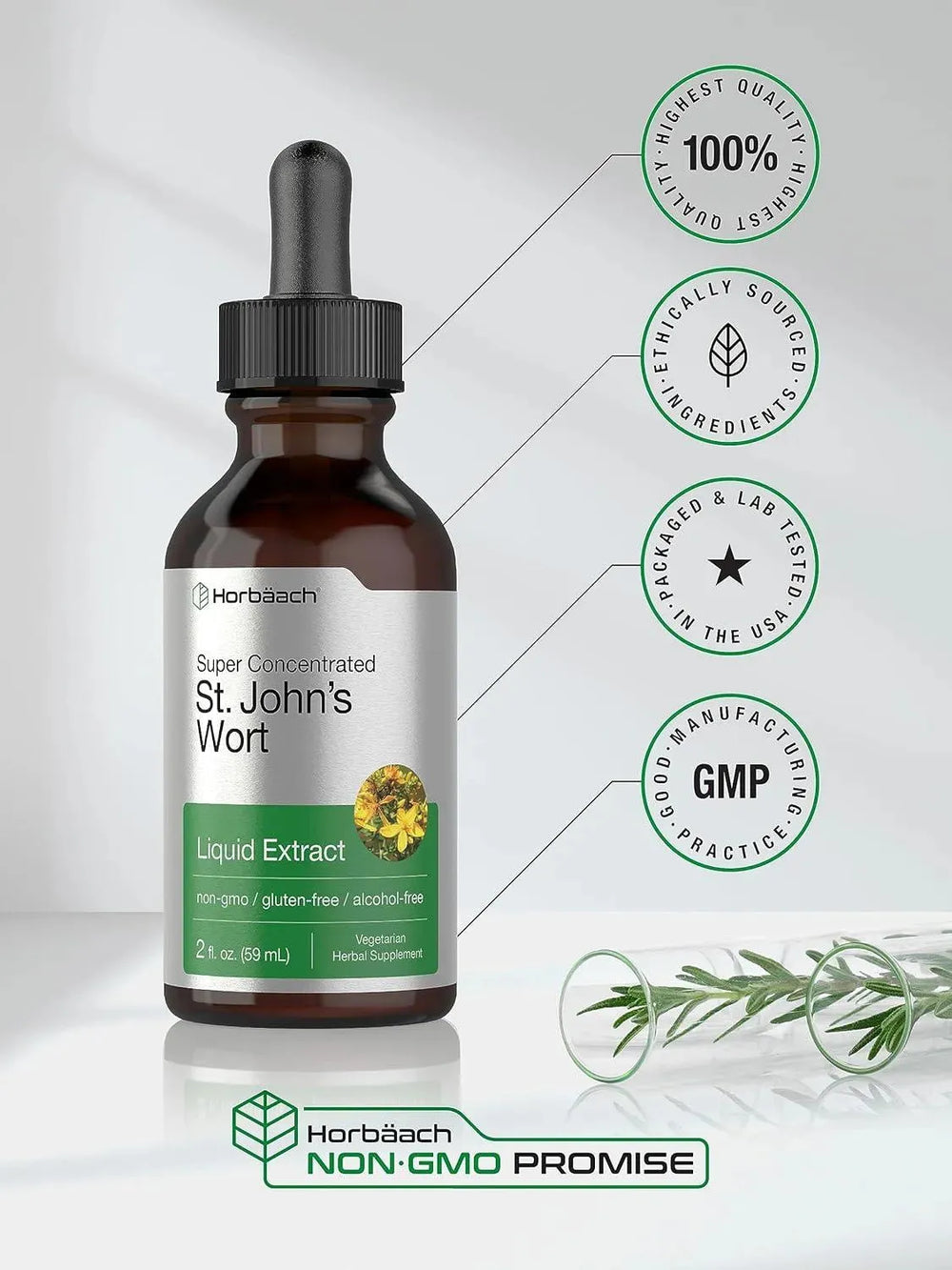 HORBAACH - Horbaach St Johns Wort Tincture 59Ml. - The Red Vitamin MX - Suplementos Alimenticios - {{ shop.shopifyCountryName }}
