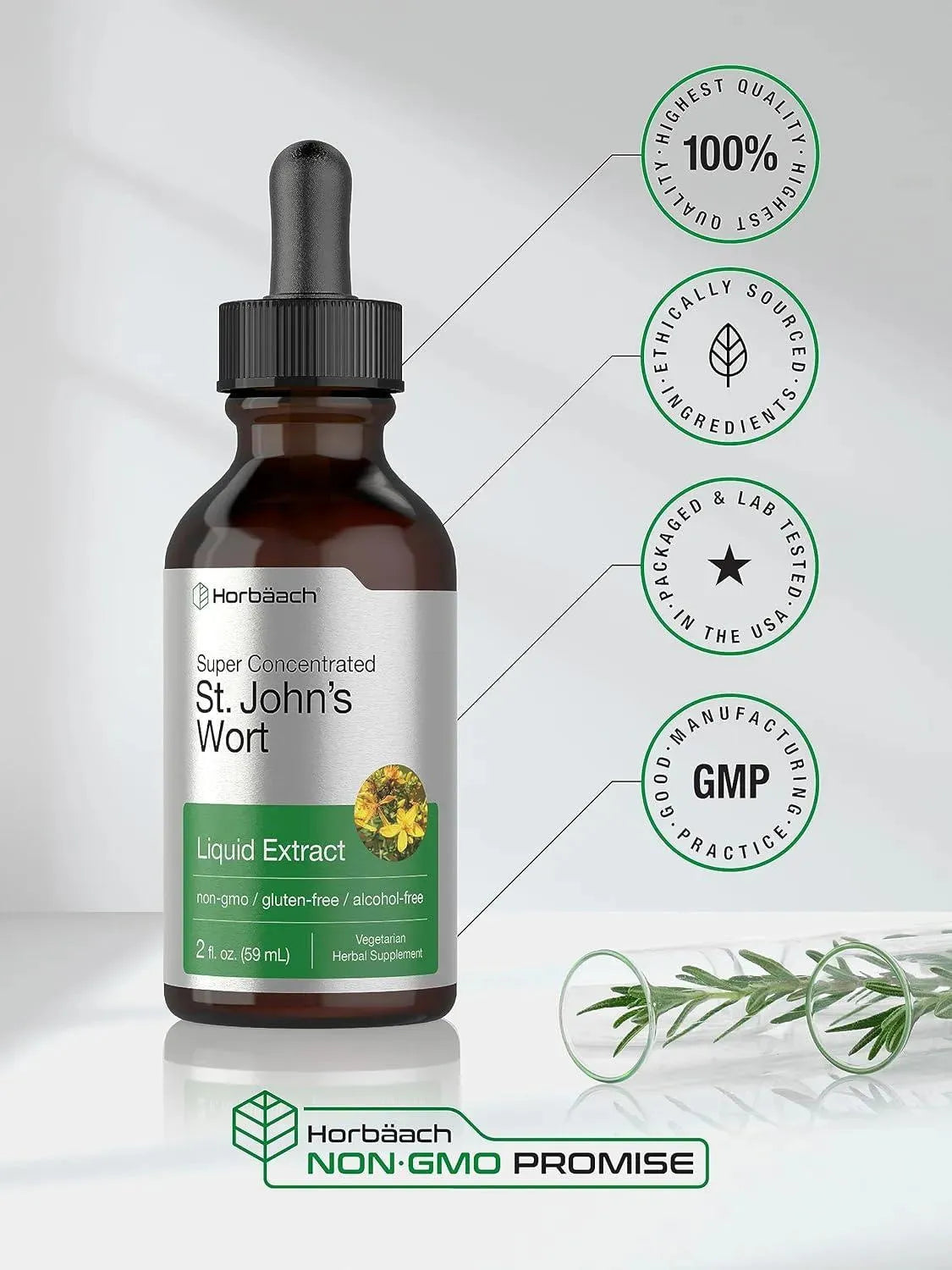 HORBAACH - Horbaach St Johns Wort Tincture 59Ml. - The Red Vitamin MX - Suplementos Alimenticios - {{ shop.shopifyCountryName }}