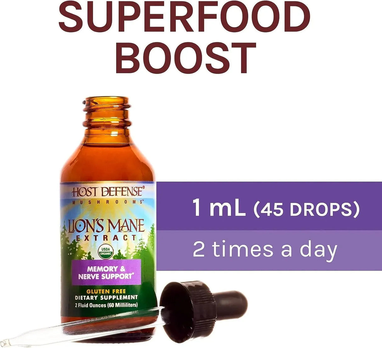 HOST DEFENSE - Host Defense Lion's Mane Extract 2 Fl. Oz. - The Red Vitamin MX - Suplementos Alimenticios - {{ shop.shopifyCountryName }}